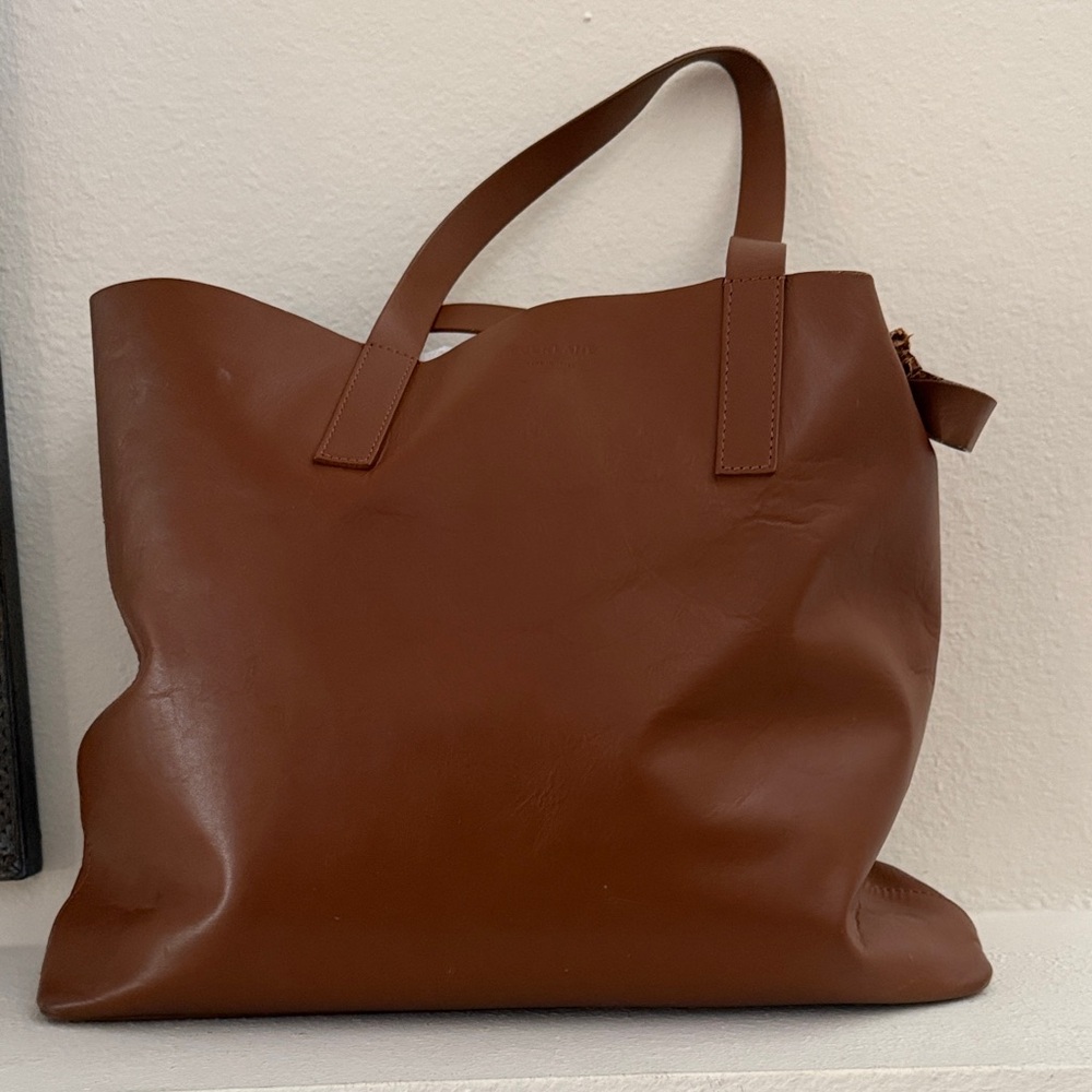 Everlane leather tote with dust bag